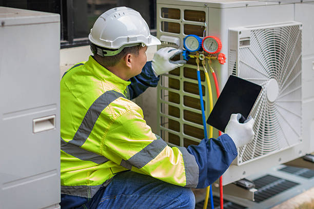 Professional Hvac technician working in Oakley, UT